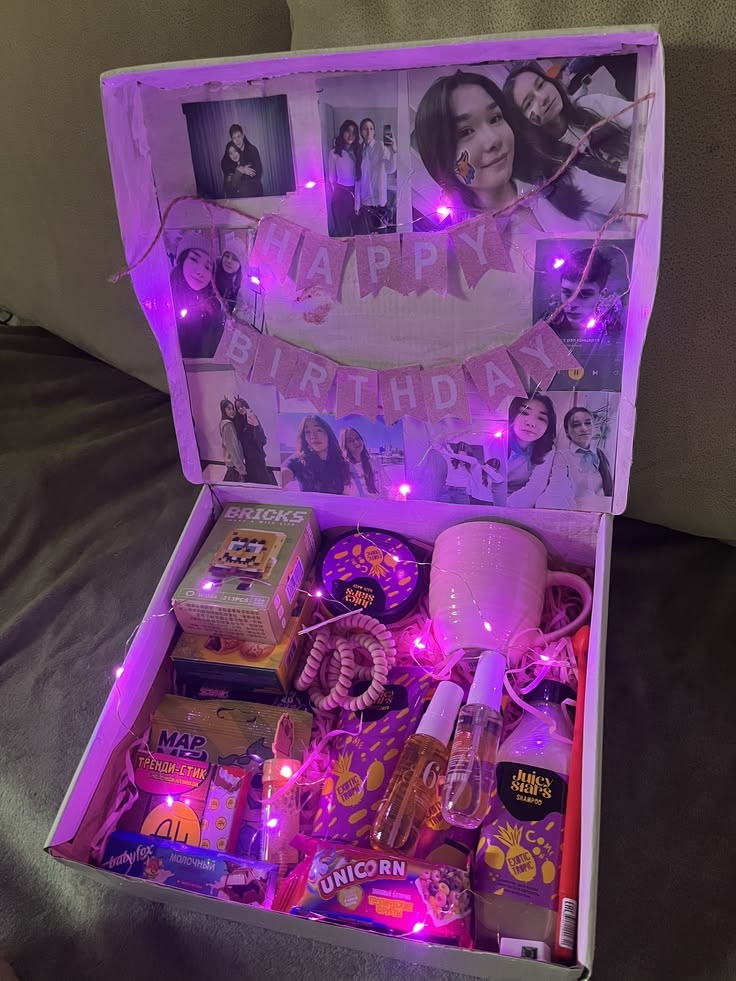Personalized Birthday Memory & Gift Hamper 🎂💜
