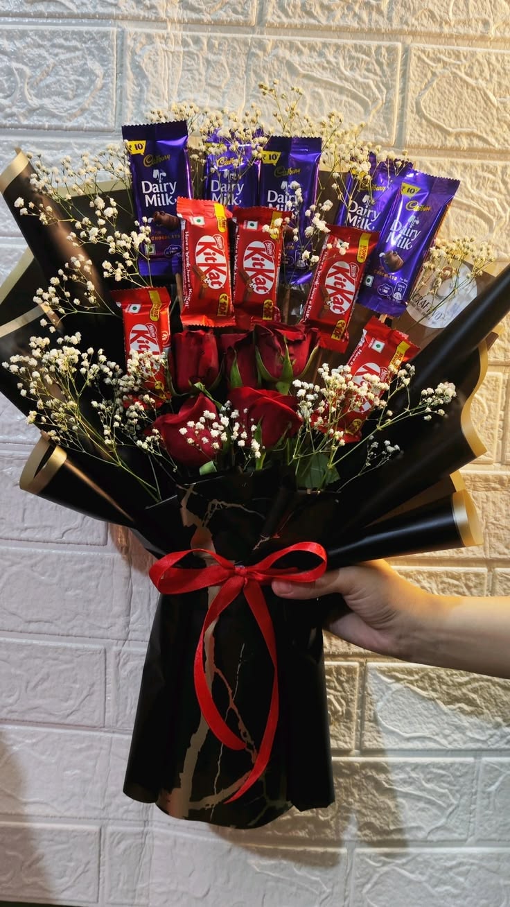 Personalized Chocolate & Memory Bouquet 💝🍫
